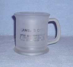 Kansas City Chiefs Frosted Glass Coffee Mug - £5.57 GBP