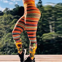 Women Printing Running Pant Sexy Body Mechanics Clothing High Waist Gym ... - $19.77