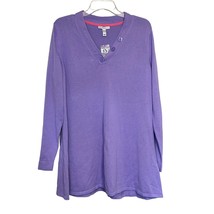 Isaac Mizrahi Womens Sweater Lavender Purple 1X Vneck Long Sleeve NWOT - $21.77