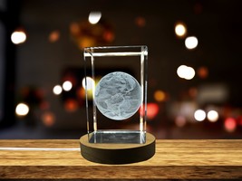 LED Base included | Planet Earth 3D Engraved Crystal Novelty Decor - £31.31 GBP+