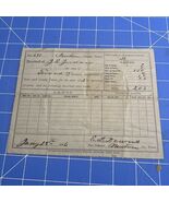 Antique Document Tax Receipt From 1896 Newton Texas Signed E.D. Downs - €13,98 EUR