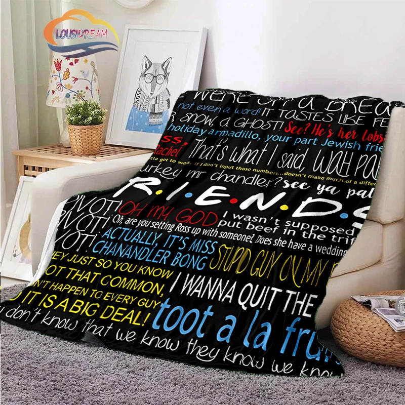 Comedy Friends Blanket-  seriesTV Show Flannel Throw Blankets Sofa Bed P... - $19.95+