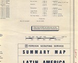 Latin American 1982 Foreign Scouting Service OIL Summary Map Wildcats - £47.77 GBP