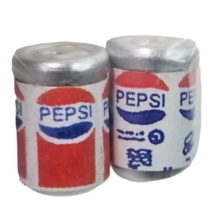 Dollhouse Miniature Groceries Cans of Soda Pepsi Pop (4) Store Kitchen Fridge - £13.54 GBP