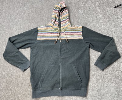 Howler Bros Shaman Hoodie Men Large Aztec Sweater Kangaroo Southwest Jacket - $49.49