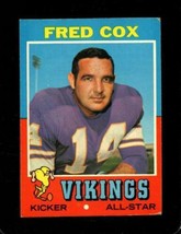 1971 Topps #96 Fred Cox Vg Vikings *X54313 - $1.47