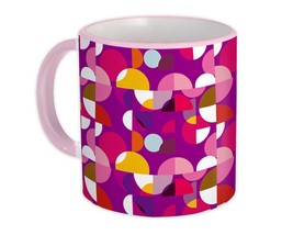 Pink Abstract : Gift Mug Design Geometric Square Modern Home Decor Scandinavian - £12.70 GBP