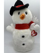 TY 2001 Beanie Buddy “Snowball” The Snowman 12” Christmas Plush Toy With... - €12,22 EUR