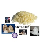 1000 Dog Grooming Hair Bands 5/16&quot; Rosin Coated Rubber Latex Top Knot Ri... - $24.99