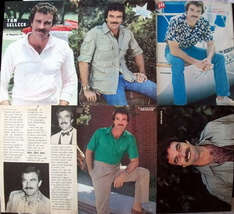 TOM SELLECK ~ Five (5) Color Vintage PIN-UPS from 1981-1982 ~ Clippings - $10.07