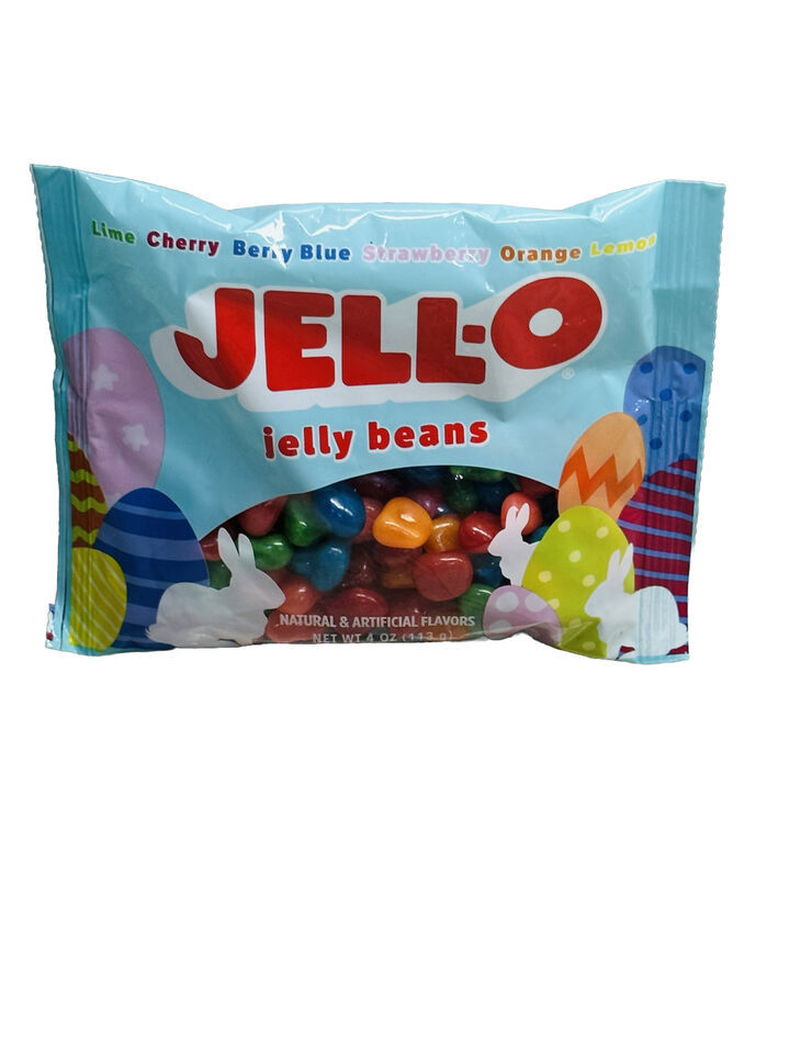 Jell-o Lime/Cherry /Berry Blue/Strawberry/Orange Jelly Beans. 4oz - $8.79