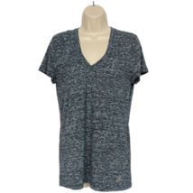 Adidas Womens Climalite Active T Shirt Medium Gray Space Dye Short Sleeve - £16.26 GBP