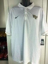 Wake Forest Demon DEACONS-POLO SHIRT- Nike Elite On FIELD-LARGE-NWT-$65 Retail - £26.69 GBP