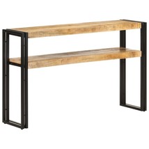 Industrial Rustic Vintage Wooden Solid Mango Wood Narrow Home Console Table  - £149.74 GBP