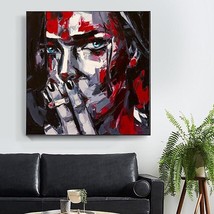 Hand Painted Oil paintings Francoise Nielly Canvas Women Smoking Paintin... - £101.51 GBP+