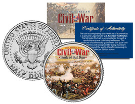 American Civil War BATTLE OF BULL RUN JFK Kennedy Half Dollar U.S. Coin - $239.42 MXN