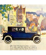 Willys Knight 1923 Overland Coupe Sedan Advertisement Automobilia Litho ... - €17,97 EUR