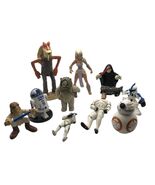Disney&#39;s Star Wars Figurines R2D2, Storm Trooper, Hans Solo BB8 Lot of 10 - €13,72 EUR