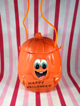 Cool Mars Milky Way Vintage Blow Mold Halloween Plastic Candy Jack-O-Lantern - £12.78 GBP