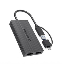 WAVLINK USB 3.0 to Dual HDMI Adapter- Supports 6 Monitor Displays, 4K and 1080p  - £66.83 GBP