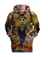 Dia de los muertos day of the dead hipster trippy hip Pullover sweater hoodie - $47.99