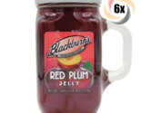 6x Mugs Blackburn&#39;s Red Plum Flavor Fat Free Jelly Mugs 18oz ( Fast Ship... - £29.57 GBP