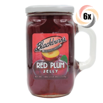 6x Mugs Blackburn&#39;s Red Plum Flavor Fat Free Jelly Mugs 18oz ( Fast Shipping! ) - £30.22 GBP