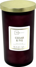 Mainstays 19oz Frosted Jar Scented Candle [Cedar and Fig] - £20.71 GBP