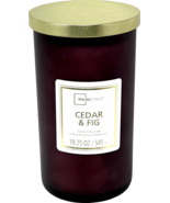 Mainstays 19oz Frosted Jar Scented Candle [Cedar and Fig] - £20.62 GBP