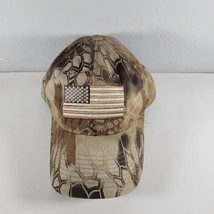Camouflage Mens Hat Strapback Adjustable American Flag Front Patch Outdo... - £10.36 GBP
