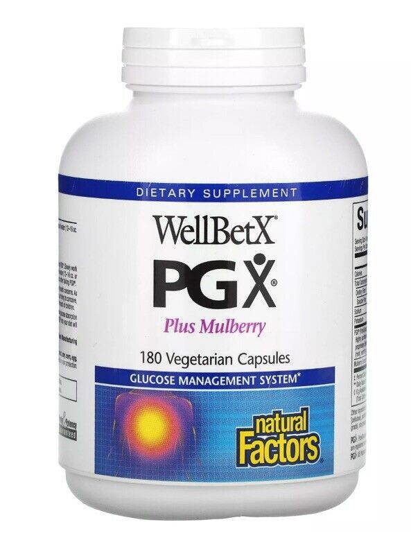 Natural Factors WellBetX PGX Plus Mulberry Glucose Management 180 Caps - $24.99