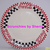 Coke Coca Cola Dinner Plate Checker Board Plate Vintage 1996 Lot of 3 - $24.95