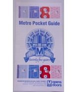 Vintage Metro Pocket Guide Map Washington D.C. Brochure - $8.99