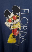  Vintage Disney Mickey Florida ! RARE T-shirt By Velva Sheen Sz Small Adult - $23.43