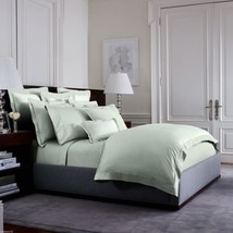 Ralph Lauren Langdon Hemstitch 624TC 1pc Euro Pillow Sham Antique Jade Nip - £47.47 GBP