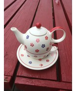 VINTAGE RARE WHITTARD OF CHELSEA TEA POT AND MUG FLOWER - $28.37 CAD