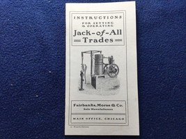 FAIRBANKS MORSE CATALOG - Jack-of-All Trades Setting &amp; Operating REPRINT - $365.69 MXN