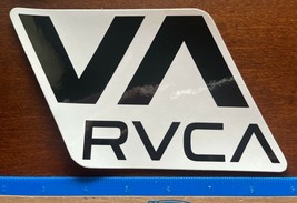 Authentic RVCA Sticker White with Black lettering VA 7&quot; x 4&quot;  COOL!! - £5.43 GBP