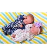 Reborn Babies Twins Boy Girl Preemie Anatomically Correct Vinyl Silicone - €259,14 EUR