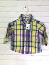The Childrens Place Plaid Button Up Front Shirt Infant Baby Boy Size 3-6 Months - £7.61 GBP