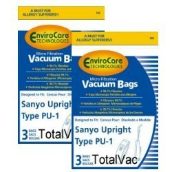 Sanyo SC-PU1 Vacuum Cleaner Bags - 6 Bags - $13.93
