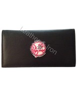 New NY Yankees Design Leather Checkbook Cover - £17.58 GBP