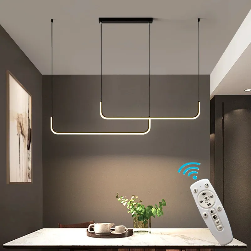 Dimmable table dining room kitchen minimalist pendant lamps home decor lighting lusters thumb200
