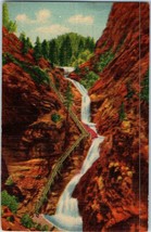 Bridges Postcard Seven Falls South Cheyenne Canyon Colorado Posted 1931 - £11.64 GBP