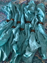 Set Of 8 Rectangular Cloth Napkins Initial “B” 20” X 20” &amp; 8 Wood Napkin Holders - £63.94 GBP