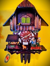 Hubert Herr Waterwheel &amp; Musicians Musical Cuckoo Clock w/Night Silencer - $325.71