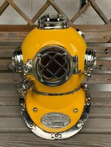 Vintage Marine Boston Yellow Brass Scuba Diving Divers Helm US Navy Mark IV - £183.50 GBP