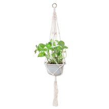 THY COLLECTIBLES Hand-Weaved Macrame Plant Hanger Indoor Outdoor Hanging... - $11.29