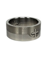 Men&#39;s Cross Ring, Titanium Steel ring Ring, Men&#39;s Band, Engagement Ring - $9.99