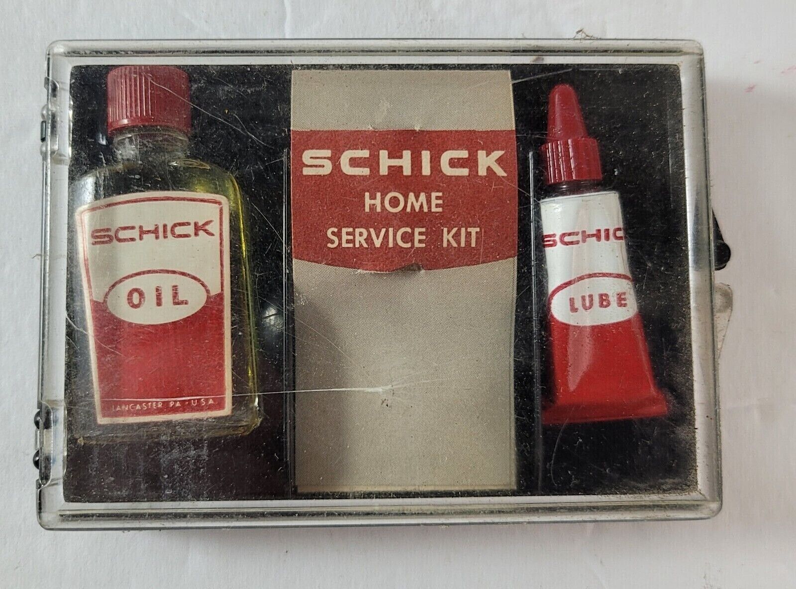 Vintage Schick Home Service Kit for Schick Electric Razor NOS USA Made 1950's - $13.85